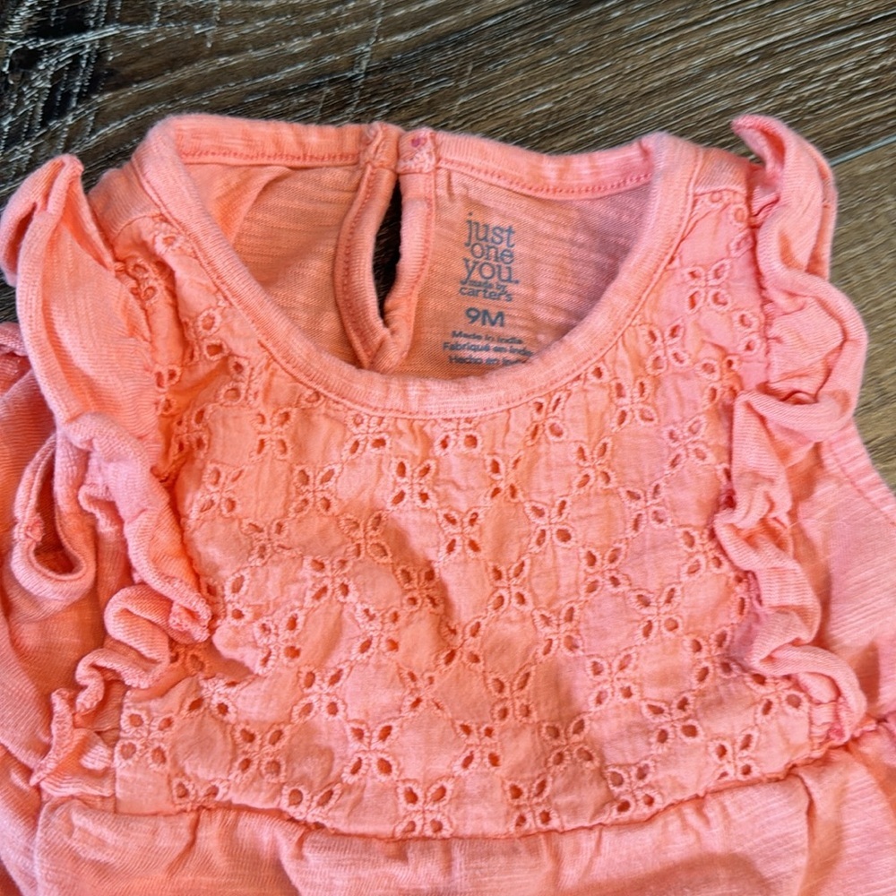 9m Carters Snap Pink and Floral Onesie Bundle - Picture 4 of 4